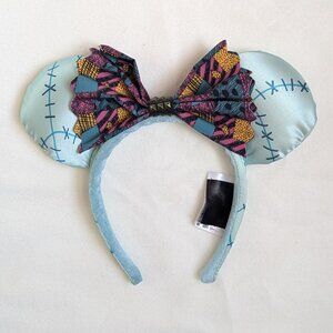 🚫SOLD🚫Nightmare Before Christmas Satin "Sally" Minnie Mouse Ears Headband